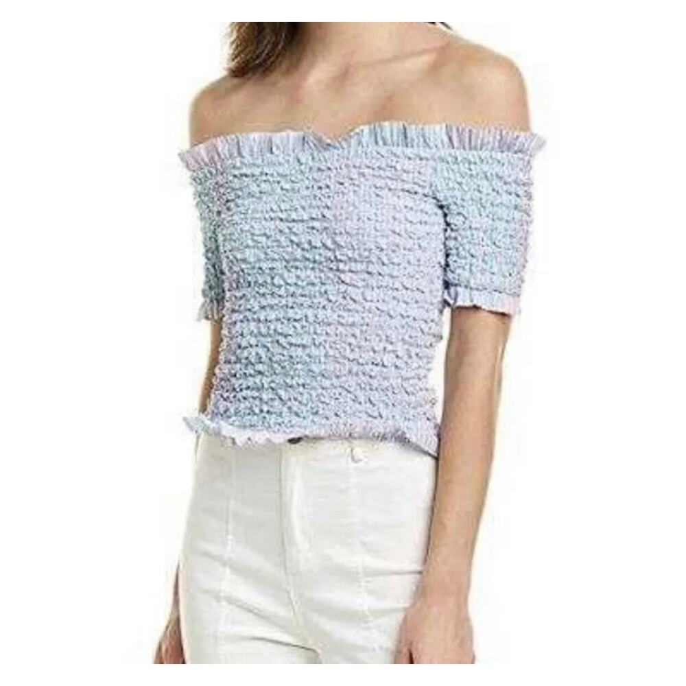 Petersyn NWT Kinsey Smocked Off-Shoulder Top Cocktail | REVOLVE Size M